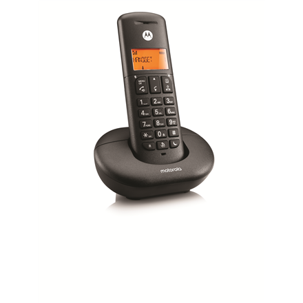 Motorola Wireless Landline Phone | E201 | Built-in display | Black