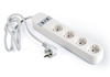 Listwa przeciwprzepięciowa Gembird TSL-PS-S4U-01-W biała
