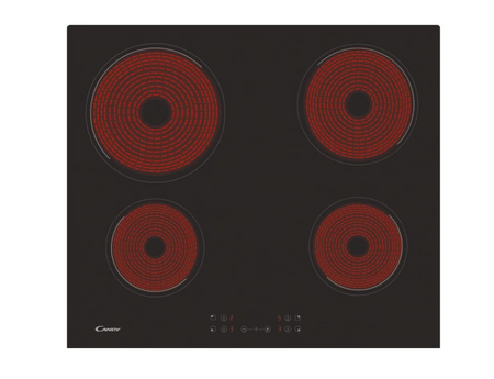 Candy | Hob | CH64CCB/4U2 | Vitroceramic | Number of burners/cooking zones 4 | Touch | Black