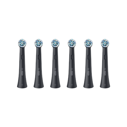Oral-B Replaceable toothbrush heads | iO UltimateClean | Heads | For adults | Number of brush heads included 6 | Black