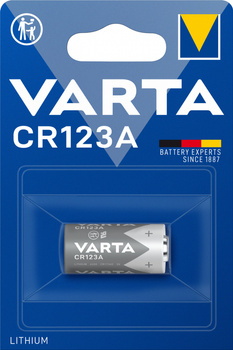 BATERIA LITOWA 3V  CR123A (6205) VARTA 1szt