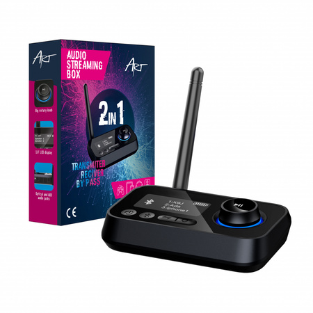 TRANSMITER AUDIO AUX/OPT z funkcją BT LCD BT-17 ART