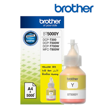 Cart. Brother oryginalny ink BT-5000Y, yellow  5000s, Brother DCP T300, DCP T500W, DCP T700W