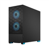 Fractal Design Pop Air RGB  Side window Cyan Core TG Clear Tint ATX, mATX, Mini ITX Power supply included No