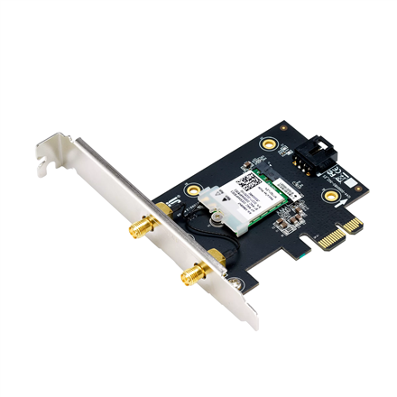 ASUS PCE-AXE5400 BT 5.2 LE Wireless LAN Adapter, 2.4GHz/5GHz/6GHz WLAN - PCIe x1