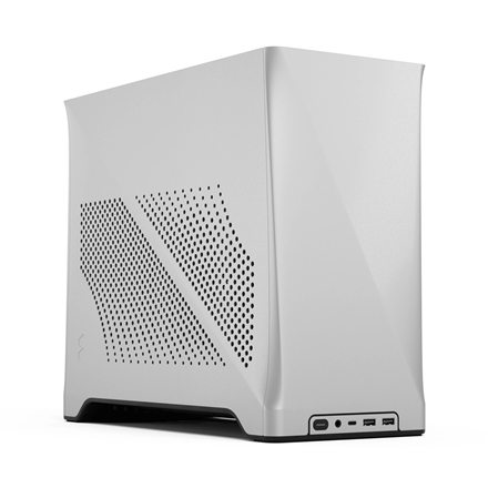 Fractal Design Era 2 Mini-ITX Gehäuse, Walnussholz-Panel – Silber