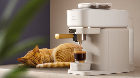 Philips Coffee maker | BAR300/03 Baristina | Pump pressure 16 bar | Semi-automatic | 122.8 W | White