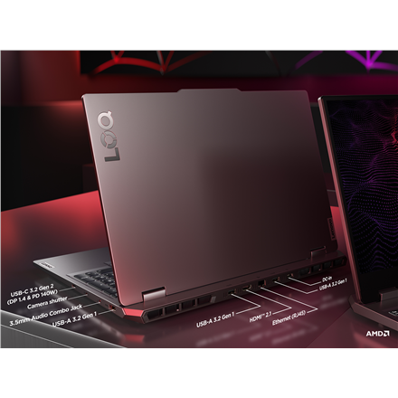 Lenovo LOQ 15ARP9 | Luna Grey | 15.6 " | IPS | FHD | 1920 x 1080 pixels | Anti-glare | AMD Ryzen 5 | 7235HS | 16 GB | SO-DIMM DDR5 | Solid-state drive capacity 512 GB | NVIDIA GeForce RTX 4050 | GDDR6 | 6 GB | Windows 11 Home | 802.11ax | Bluetooth versio