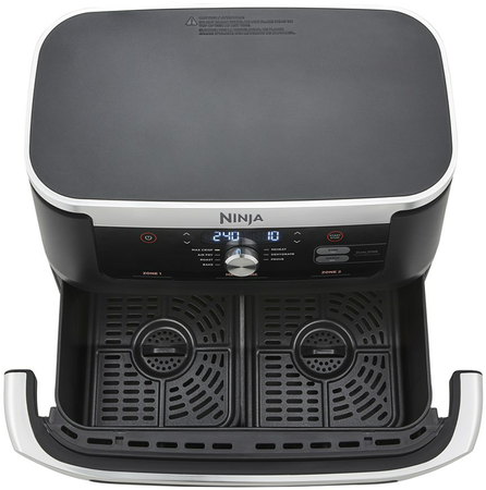 NINJA | Double Air Fryer | AF500EU Foodi FlexDrawer | Power 2470 W | Capacity 10.4 L | Black