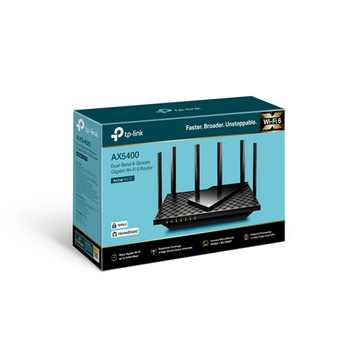 TP-LINK Archer AX73 802.11ax, 4804+574 Mbit/s, 10/100/1000 Mbit/s, Ethernet LAN (RJ-45) ports 4, Antenna type 6xExternal, 1× USB 3.0