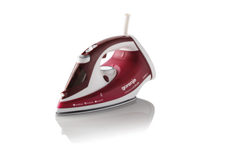 Gorenje Steam Iron SIH2200RBC Steam Iron, 2200 W, Water tank capacity 280 ml, Continuous steam 30 g/min, Red/White, Auto power off