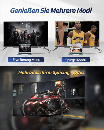 KABEL DISPLAYPORT - HDMI 2.1 ADAPTER DP 8K 4K120HZ