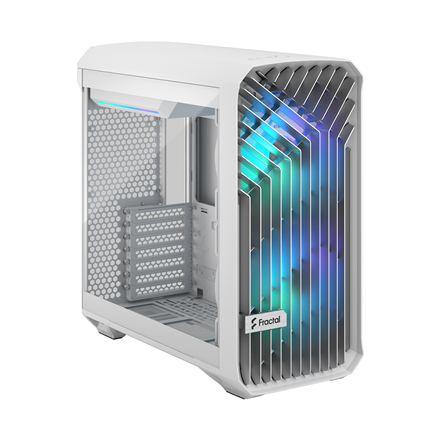 Fractal Design Torrent Compact RGB White TG clear tint Mid-Tower Power supply included No