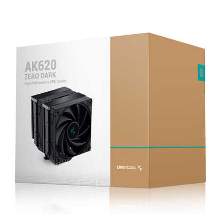 DeepCool AK620 Zero Dark CPU-Kühler - 120mm, schwarz