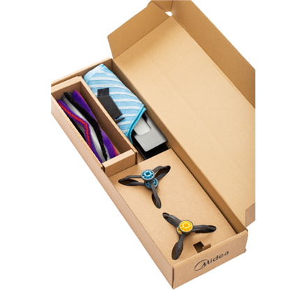 Midea M7 Spare Parts Kit 2x Side Brushes, 1x Cleaning Brush, 2x HEPA, 1x Mopping Cloth, 1x Roller Brush, Suitable for Robot Vacuum Cleaner M7