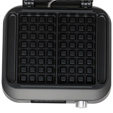 Adler Waffle Maker with LED Display | AD 3087 | 2200 W | Number of pastry 2 | Belgium | Black