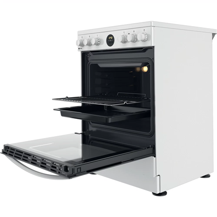 INDESIT Cooker IS67V8CHW/E	 Hob type Vitroceramic, Oven type Electric, White, Width 60 cm, Grilling, 69 L, Depth 60 cm