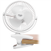 Adler Rechargeable Clip-on Desk Fan | AD 7342 | Table Fan | White | Diameter 15.5 cm | Number of speeds 3 | Oscillation | 5 W