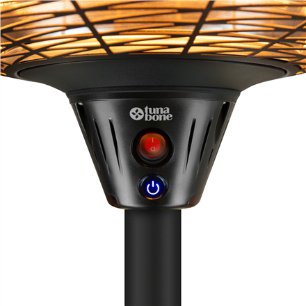 TunaBone Electric Standing Infrared Patio Heater TB2068S-01 Patio heater, 2000 W, Number of power levels 3, Suitable for rooms up to 20 m², Black, IP45