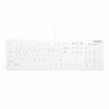 CHERRY Keyboard AK-C8112 Medical corded sealed [DE] white IP68 +++ kabelgebunden, vollversiegelt, IP68