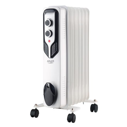 Adler Oil-Filled Radiator AD 7815 Oil Filled Radiator 1500 W Number of power levels 3 White