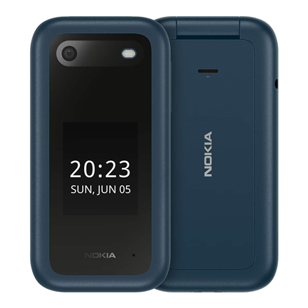 Nokia 2660 Flip Blue 2.8 " TFT LCD 240 x 320 0.128 GB Dual SIM Nano-SIM Main camera 0.3 MP 1450 mAh Bluetooth 4.2