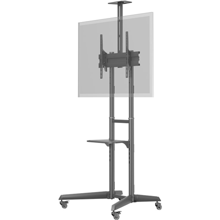 Goobay Floor stand | 59508 TV Presentation Stand Pro (Size L) | Adjustable Height, Tilt | 37-70 " | Black