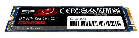 SILICON POWER SSD Power UD85 500GB M.2 Silicon Power SSD UD85  1000 GB SSD form factor M.2 2280 SSD interface PCIe Gen4x4 Write speed 2400 MB/s Read speed 3600 MB/s