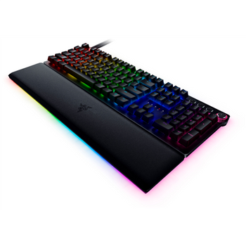 Razer Huntsman V2 Optical Gaming Keyboard Gaming Keyboard Razer Chroma RGB customizable backlighting with 16.8 million color options; Underglow lighting; Magnetic plush leatherette wrist rest; Multi-functional digital dial with 4 media keys; N-key roll-ov