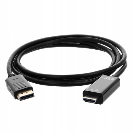 Kabel DISPLAY PORT do HDMI 1,8M DP DisplayPort 4K