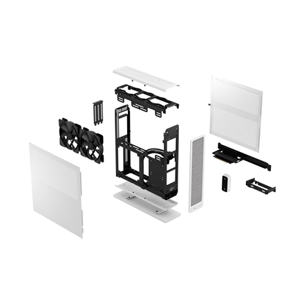 Fractal Design Ridge FD-C-RID1N-02 Side window, White, Mini ITX, Power supply included No