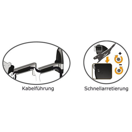 LCD TFT Wandhalter Tronje AR210, 15"-2X", max.12kg