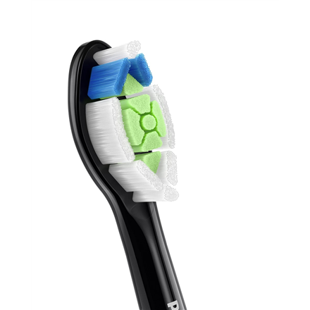 Philips Replacement brush heads | HX6064/88 Sonicare Optimal White | Heads | For adults | Number of brush heads included 4 | Black