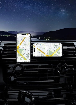 BEZPRZEWODOWY UCHWYT SAMOCHODOWY kolory RGB Z MAGNESEM MAGSAFE IPHONE 14 13