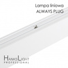 Lampa LED HanksLight,white,liniowa,alu,zwiesz,wtyczka-opcja łączenia,1200mm,down36W,4000K