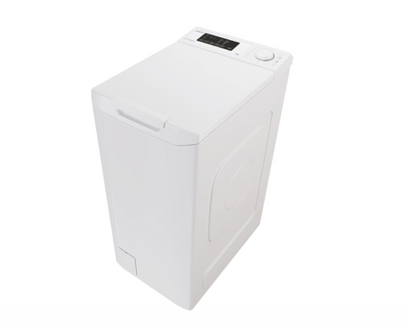 Candy Washing Machine | TCA283D2-S | Energy efficiency class D | Top loading | Washing capacity 8 kg | 1200 RPM | Depth 60 cm | Width 41 cm | Display | Digit | White