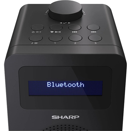 Sharp DR-430(BK) Digital Radio, FM/DAB/DAB+, Bluetooth 5.0, Midnight Black Sharp Digital Radio DR-430(BK) Midnight Black Headphone out Bluetooth FM radio