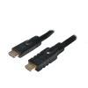 Logilink, CHA0020, 20m, Active, HDMI cable, type A male, - HDMI type A male, black. Logilink HDMI to HDMI 20 m