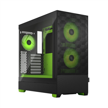 Fractal Design Pop Air RGB Side window Green Core TG Clear Tint ATX, mATX, Mini ITX Power supply included No