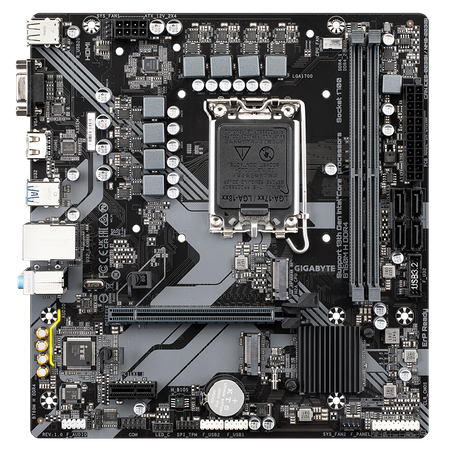 GIGABYTE B760M H DDR4, Intel B760 Mainboard, Sockel 1700, DDR4