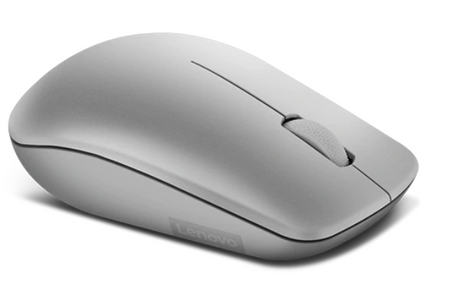 Lenovo Wireless Mouse 530 Optical Mouse, Platinum Grey, 2.4 GHz Wireless via Nano USB