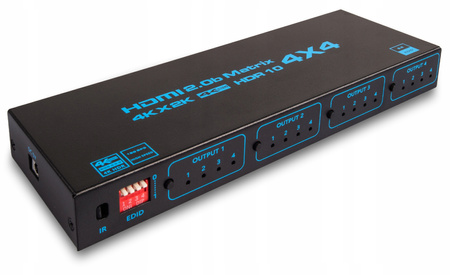 MATRIX HDMI 2.0 4x4 SWITCH 4K/60HZ HDCP DOLBY 7.1