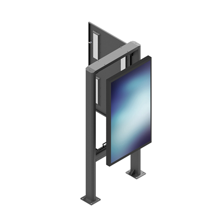 EDBAK | Floor stand | POK101 | 55 " | Maximum weight (capacity) 80 kg | Black