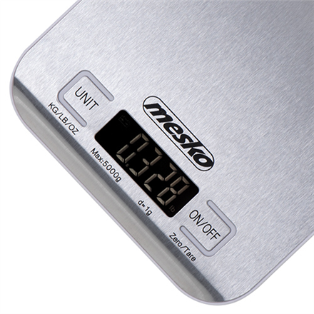 Mesko Kitchen scale MS 3169 white Maximum weight (capacity) 5 kg Graduation 1 g Inox/White