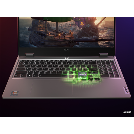 Lenovo LOQ 15ARP9 | Luna Grey | 15.6 " | IPS | FHD | 1920 x 1080 pixels | Anti-glare | AMD Ryzen 5 | 7235HS | 16 GB | SO-DIMM DDR5 | Solid-state drive capacity 512 GB | NVIDIA GeForce RTX 4050 | GDDR6 | 6 GB | Windows 11 Home | 802.11ax | Bluetooth versio