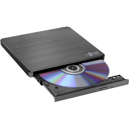 H.L Data Storage Ultra Slim Portable DVD-Writer GP60NB60 Interface USB 2.0 DVD±R/RW CD read speed 24 x CD write speed 24 x Black Desktop/Notebook