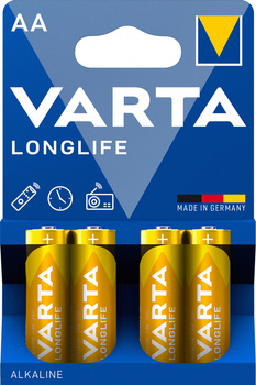BATERIE ALKALICZNE VARTA R6 (AA) LONGLIFE 4szt