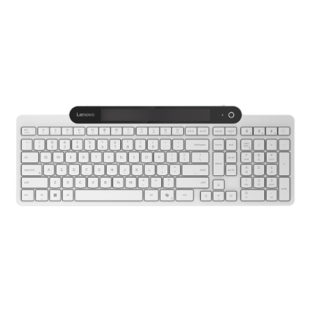 Lenovo 800 Self-Charging Bluetooth Keyboard-US English | Keyboard | Bluetooth | US English | White