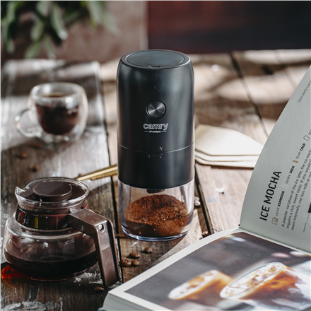 Camry Cordless USB Electric Coffee Grinder | CR 4302 | 25 W | Coffee beans capacity 25-30 g | Black