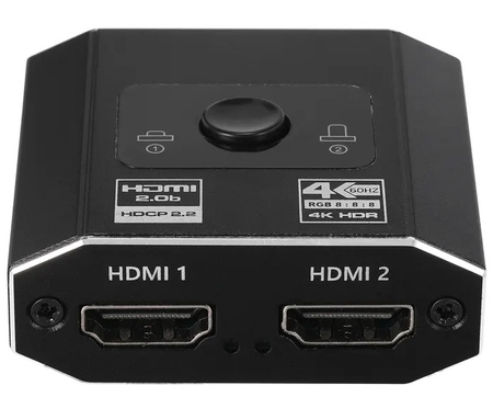 SWITCH HDMI 2.0 2x1 SPLITTER 1x2 4K60Hz ROZDZIELAC